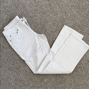 DKNY White stretch jeans